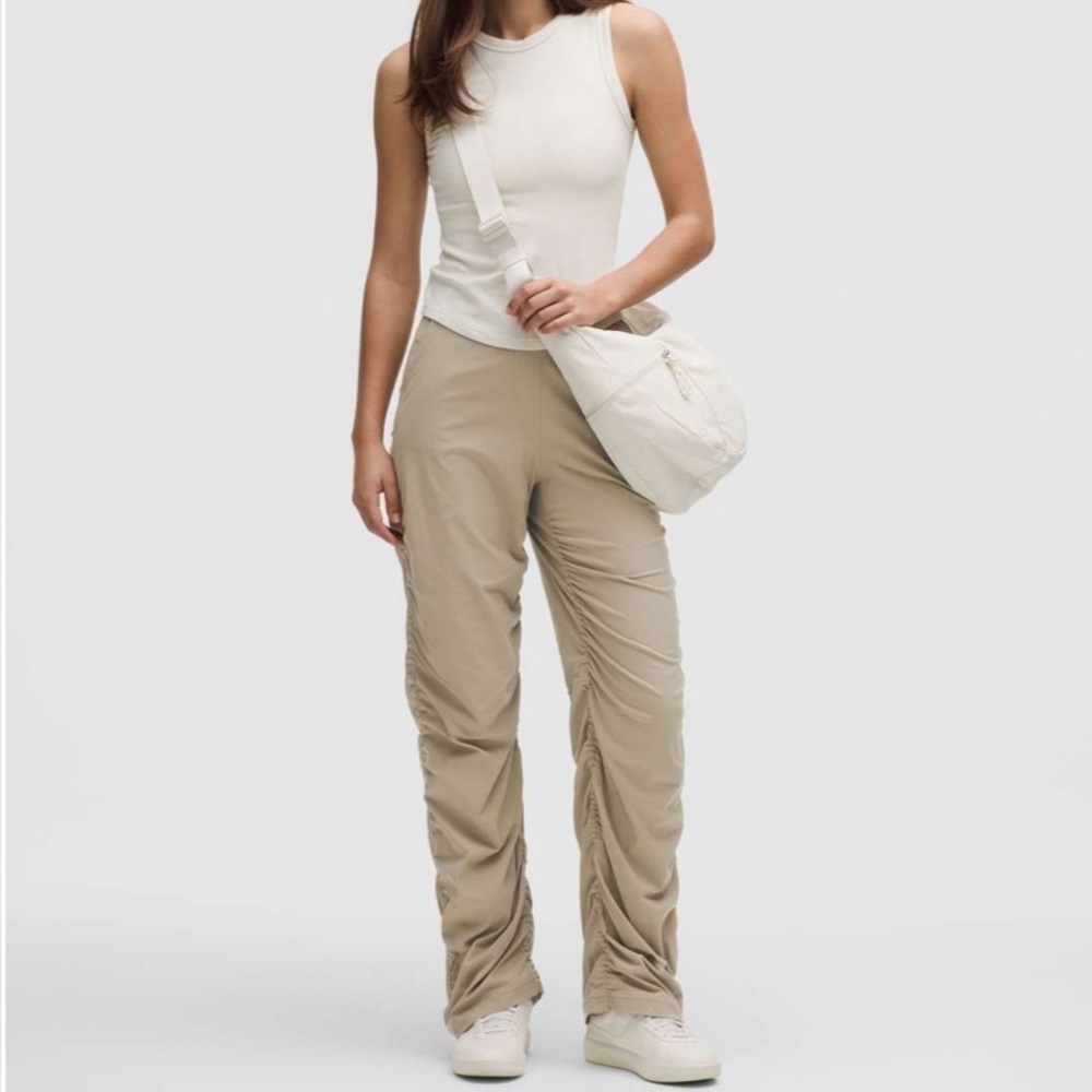 NWT Lululemon Dance Studio Slim-Fit High-Rise Flared Pant Sheer Oak